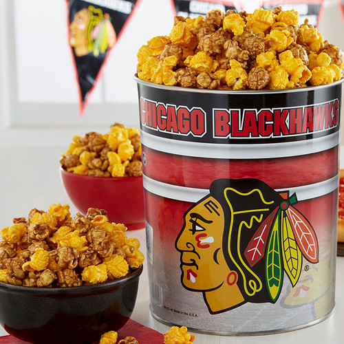 Garrett Popcorn Chicago Blackhawks Classic Tin | Tastes of Chicago