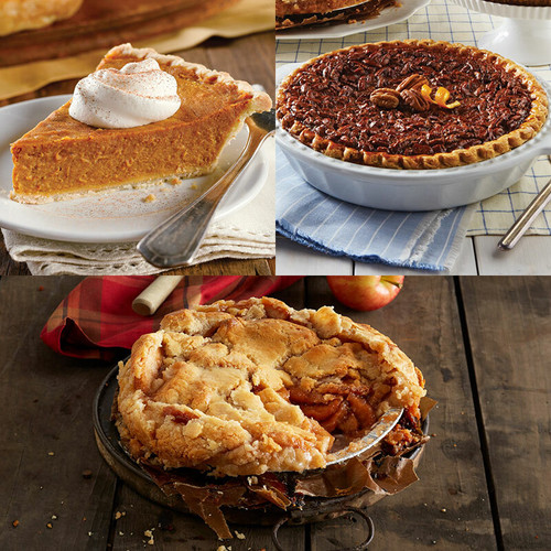 Wildfire Pecan Pie & Pumpkin Pie & Long Grove Apple Pie