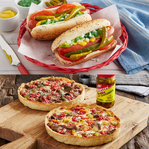 Portillo's Hot Dog Kit & 2 Lou's x Portillo's Italian Beef Deep Dish Pizzas