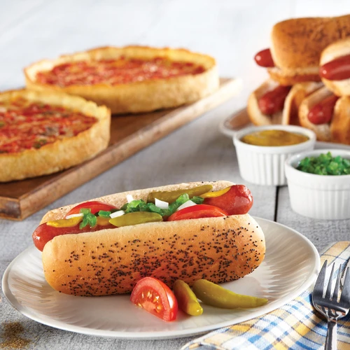 Vienna Beef Hot Dog Kit and 2 Lou Malnati's pizzas
