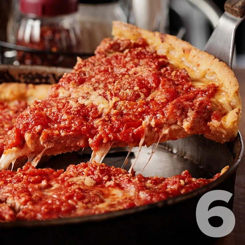 6 Lou Malnati's Sausage Pepperoni Deep Dish pizzas