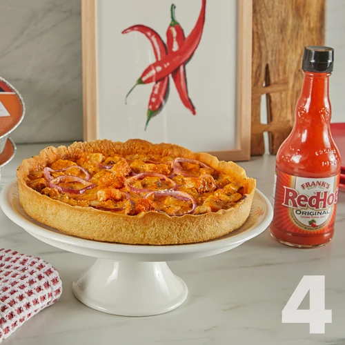 4 Buffalou Chicken Deep Dish pizzas
