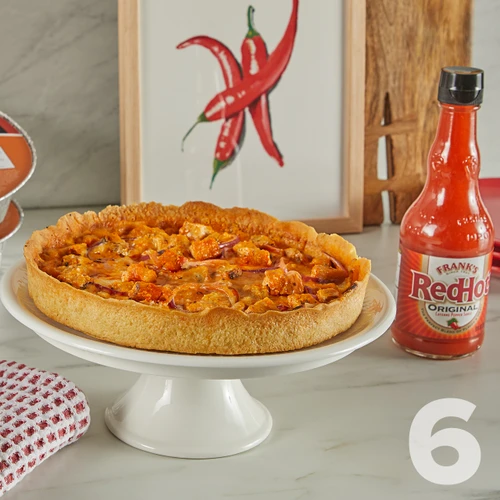 6 Buffalou Chicken Deep Dish pizzas