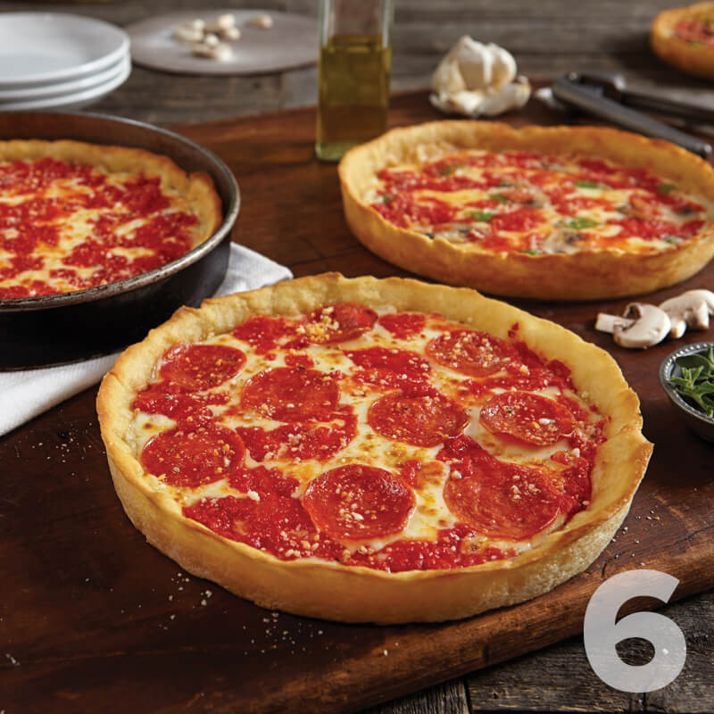 Image of 6 Lou Malnati's Deep Dish Pizzas