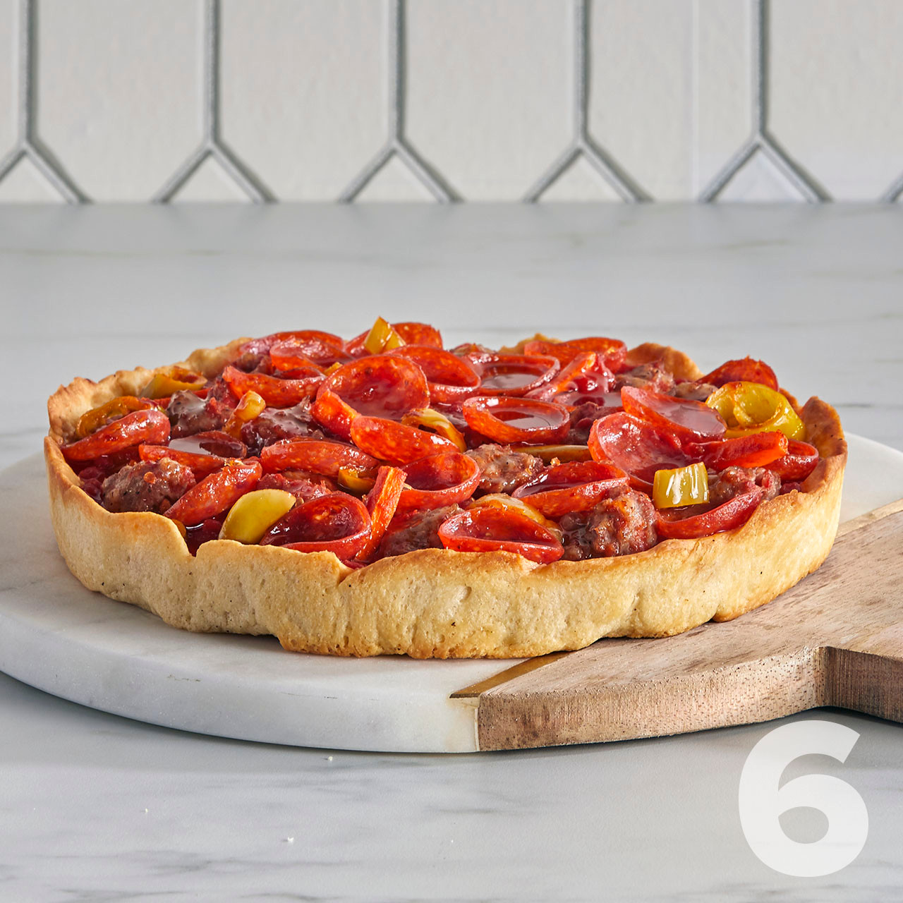 Image of 6 Lou Malnati's x Mike's Hot Honey® Deep Dish Pizzas
