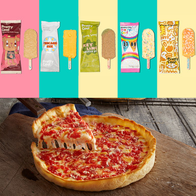 Pretty Cool Tastes of Chicago Variety Box & 2 Deep Dish Pizzas