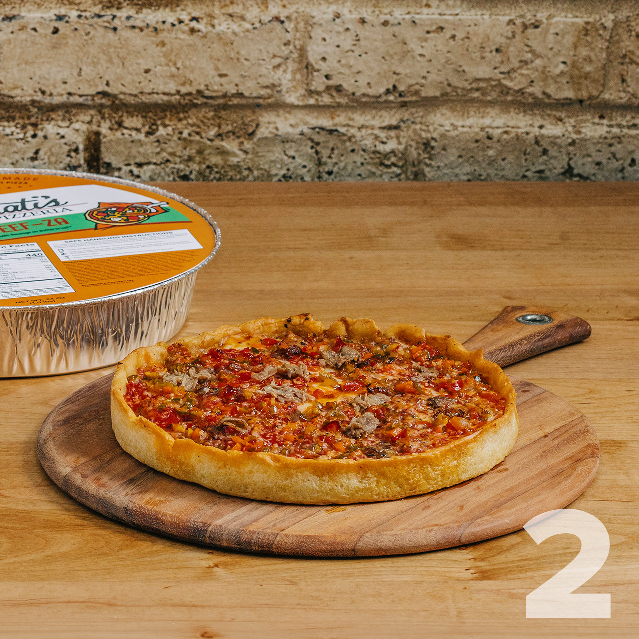 Image of 2  Lou Malnati's Italian Combo Beef-Za Pizzas