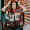 Hooded Fashion Wrap - Ancestral Spirits