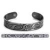 Silver Brushed Copper Bracelet - Eagle Raven