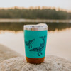 Cork Base Travel Mugs - Humpback Whale - 12 oz