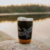 Cork Base Travel Mugs - Soaring Eagle - 12 oz
