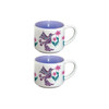 Ceramic Espresso Mugs - Set of 2  (Hummingbird)