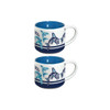 Ceramic Espresso Mugs - Set of 2  (Orca Family)