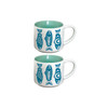 Ceramic Espresso Mugs - Set of 2  (Salmon in the Wild)