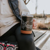 Cork Base Travel Mugs with Handle (16oz) - Soaring Eagle