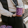 Cork Base Travel Mugs with Handle (16oz) - Ojibwe Florals