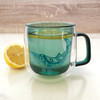 Double Walled Coloured Glass Mug - Humpback Whale