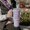 40oz Insulated Tumbler with Straw - Spirit Messenger