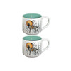 Ceramic Espresso Mugs (Set of 2) - Wolf (Ma’iingan)