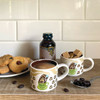 Ceramic Espresso Mugs (Set of 2) - Raven Steals The Light in a Coffee Mug