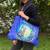 Foldable Shopping Bag - Spirit Wolf and Eagle Moon