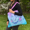 Foldable Shopping Bag - Hummingbird (Pink/Teal)