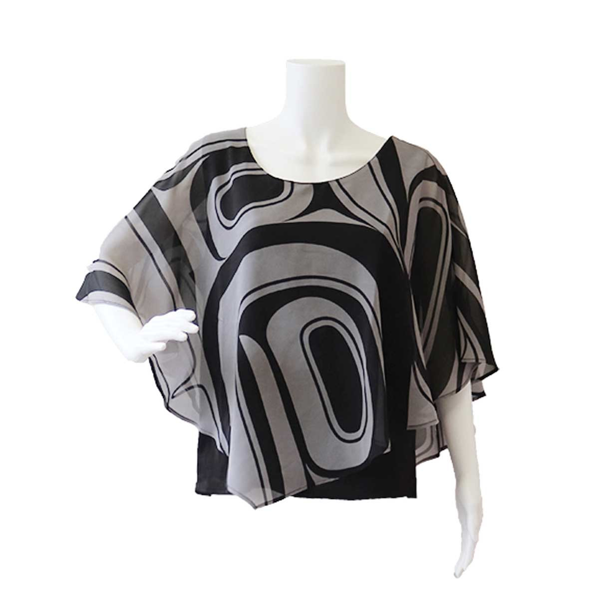 Indigenous Paisley Women's Batwing-Sleeved Blouse T shirt main image 1