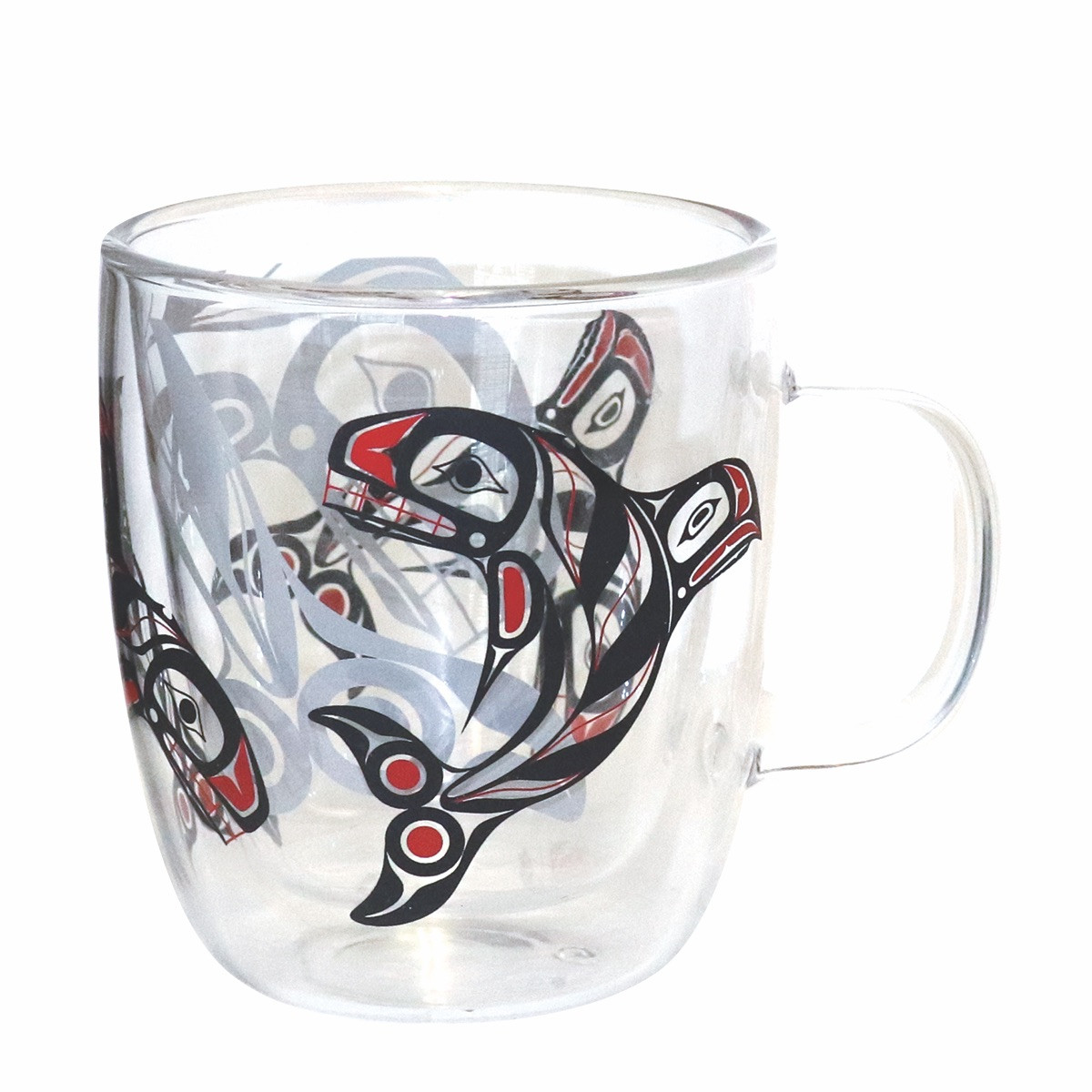 ASSORTED NATIVE NORTHWEST DOUBLE-WALLED GLASS MUGS – House Of Himwitsa