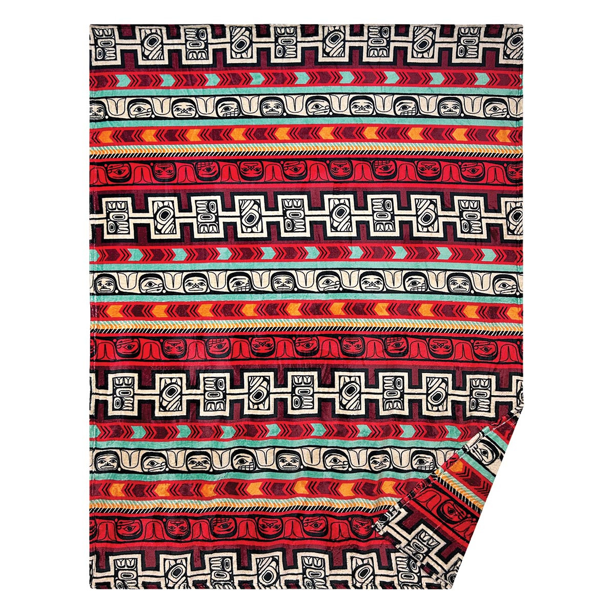 Fleece Blanket - Woven Together by Morgan Asoyuf, Ts'msyen