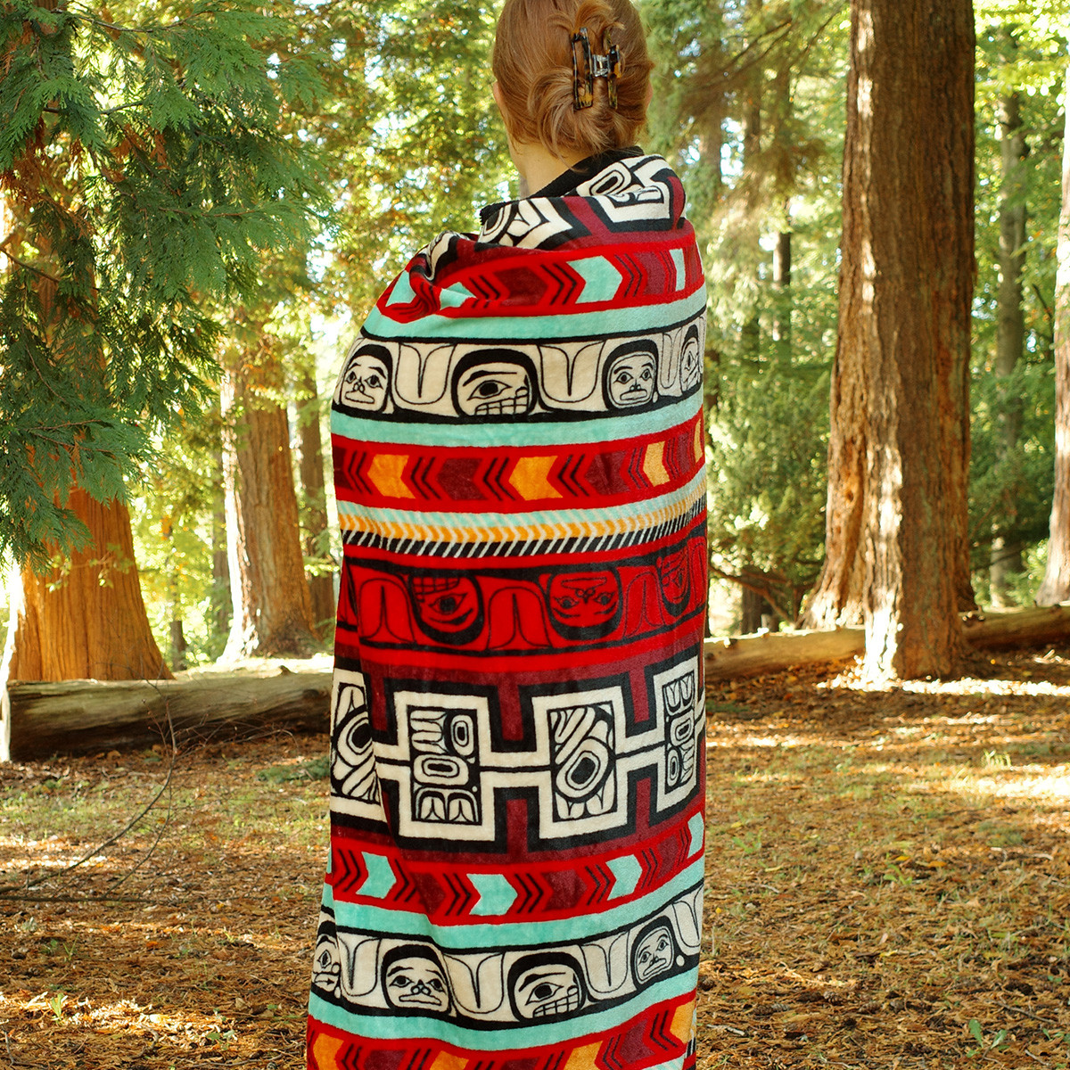 Fleece Blanket - Woven Together by Morgan Asoyuf, Ts'msyen