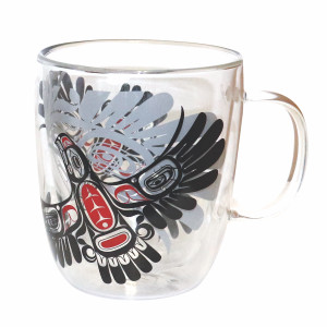 Double Walled Glass Mug- Eagle's First Flight