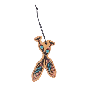 Wood Ornament- Salmon Paddles