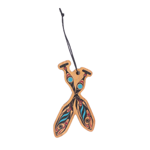 Wood Ornament- Salmon Paddles