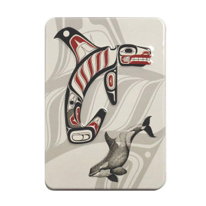 Embossed Metal Magnet - Killer Whale