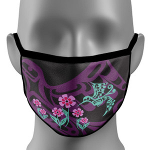 Reusable Cotton Face Mask - Hummingbird