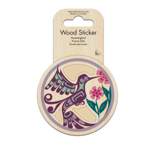 Wood Sticker - Hummingbird