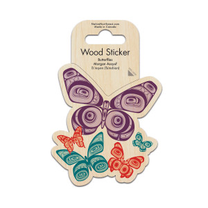 Wood Sticker - Butterflies