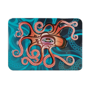 Embossed Metal Magnet - Octopus (Nuu)