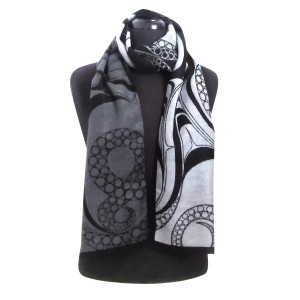 Brushed Silk Scarf - Octopus (Nuu)