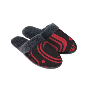 Slippers - Formline (Black/Red)