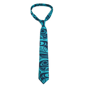 Polyester Woven Tie - Spirit Wolf Polyester Woven Tie - Spirit Wolf