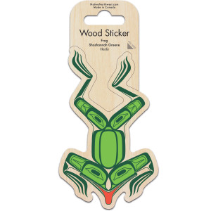 Wood Sticker - Frog