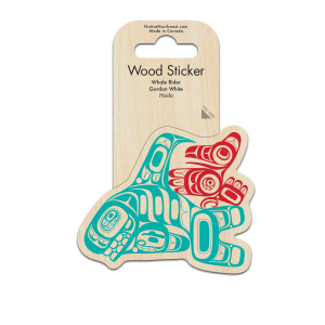 Wood Sticker - Whale Rider
