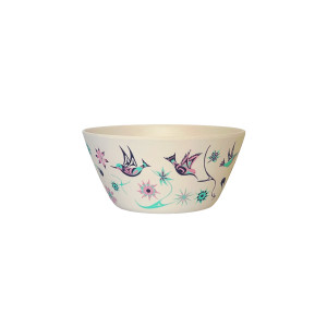 Bamboo Bowl (5") - Hummingbirds