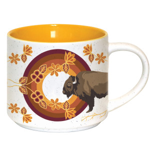 Ceramic Mug (Buffaloes - MashkodeBiizhikina)
