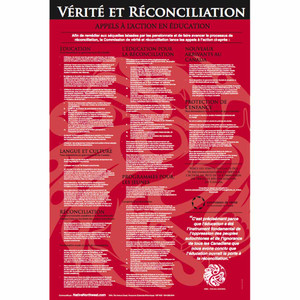 Poster - Truth and Reconciliation (French)