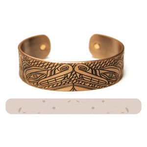 Copper Plated Bracelet - Wolves