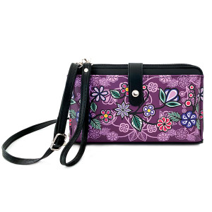 Smartphone Crossbody Bag - Ojibwe Florals