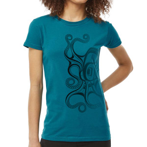 Womens - Varsity Burnout T-Shirt in Neo Mint Green