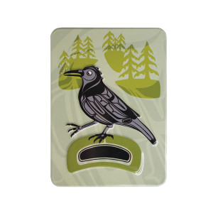 Embossed Metal Magnet - Crow - Walk in the Park